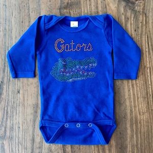 Newborn Florida Gators Long Sleeved Onesie